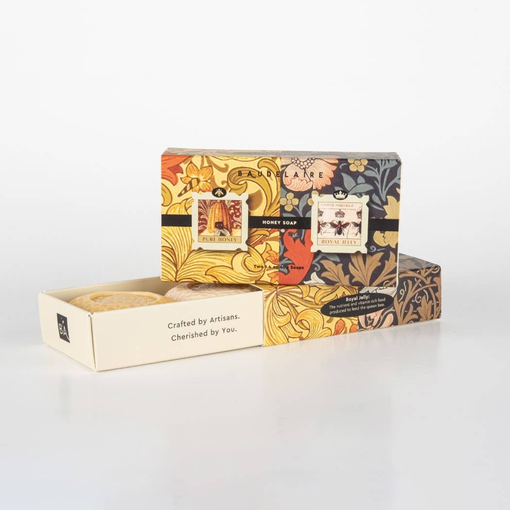 Pure Honey/Royal Jelly Honey Soap 1.4oz - Matchbox Duo