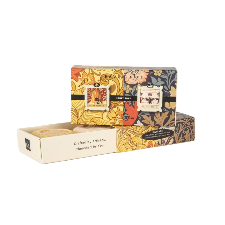 Pure Honey/Royal Jelly Honey Soap 1.4oz - Matchbox Duo