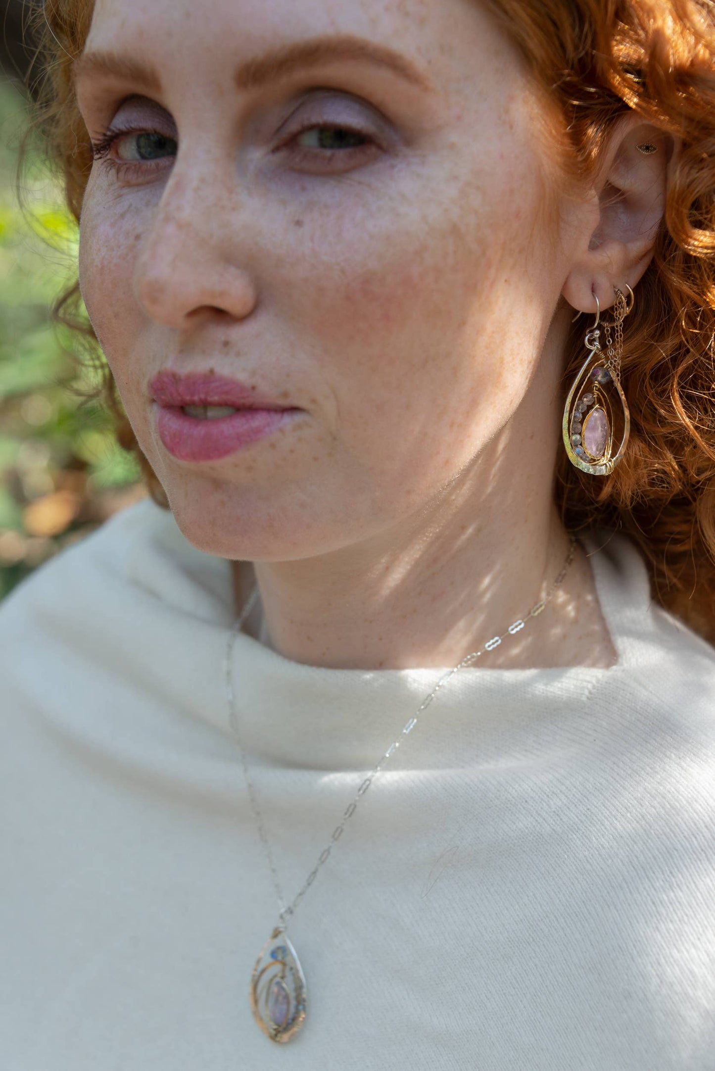 Lilac Amethyst Drop Earrings