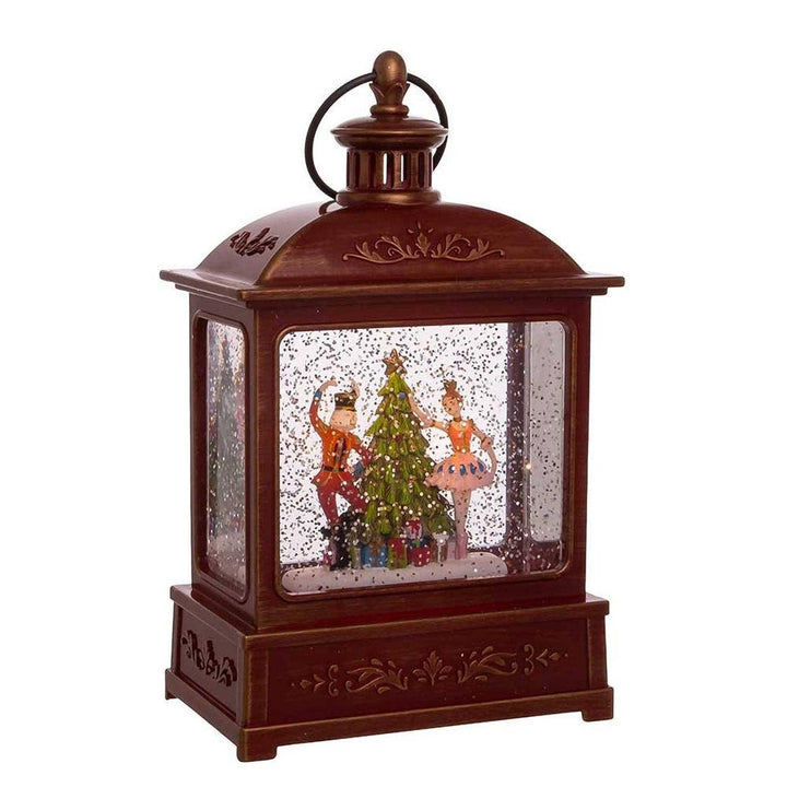 8"B/O LIT NUTCRACKER SWRL WATR LANTERN