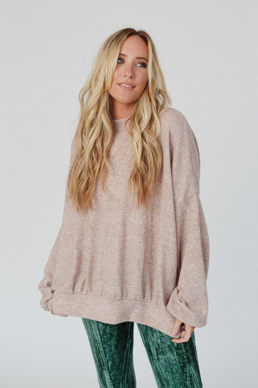 Brayden Oversized Pullover - Sand