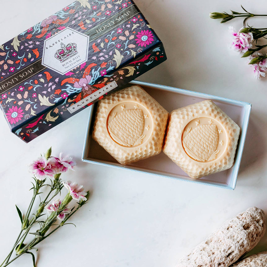 Royal Jelly Honey Soap 3.5oz – 2 Bar Gift Box