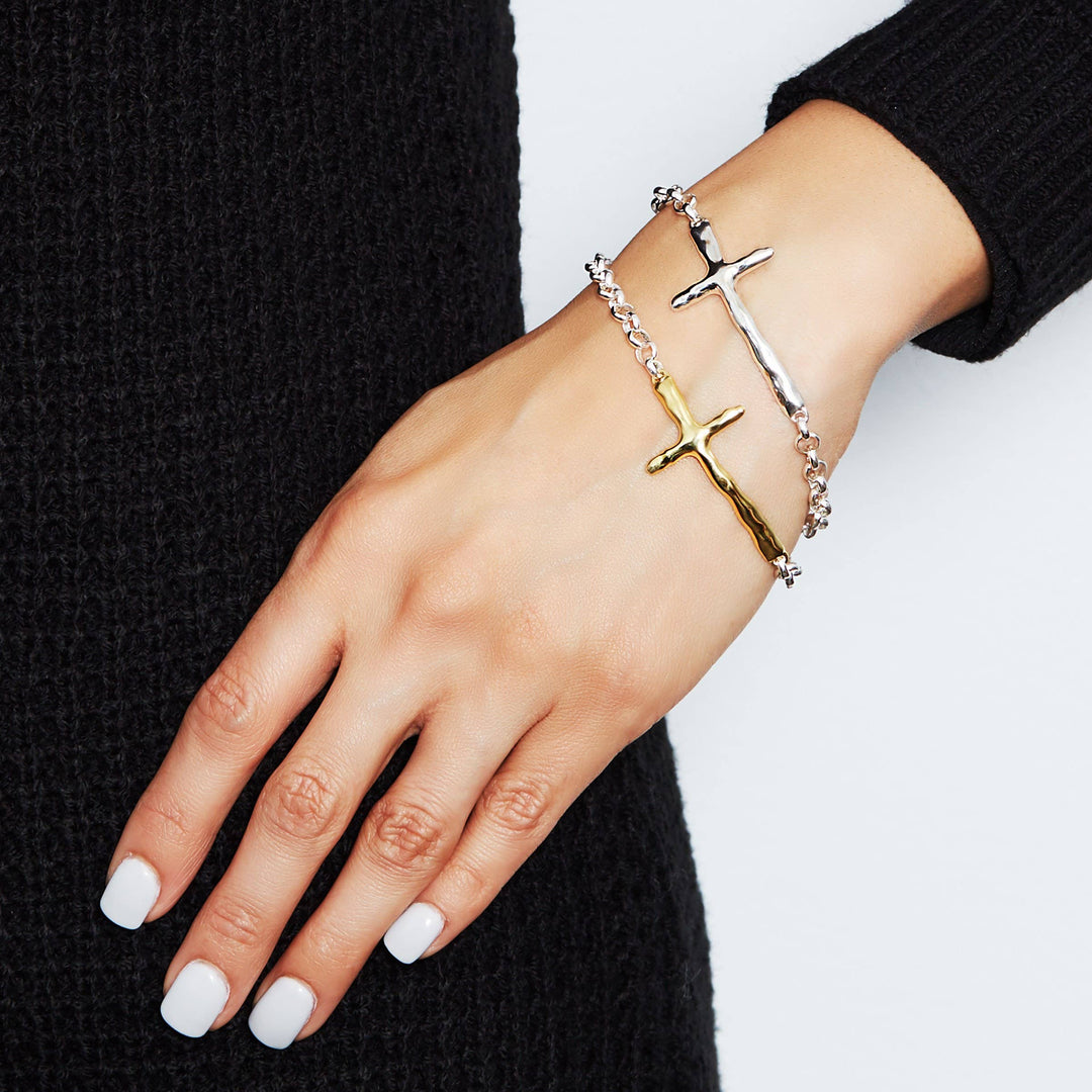 'In Good Faith' Organic Cross Bracelet