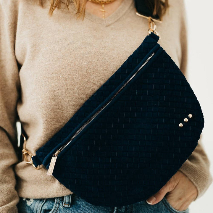 Westlyn Woven Bum Bag | Suede