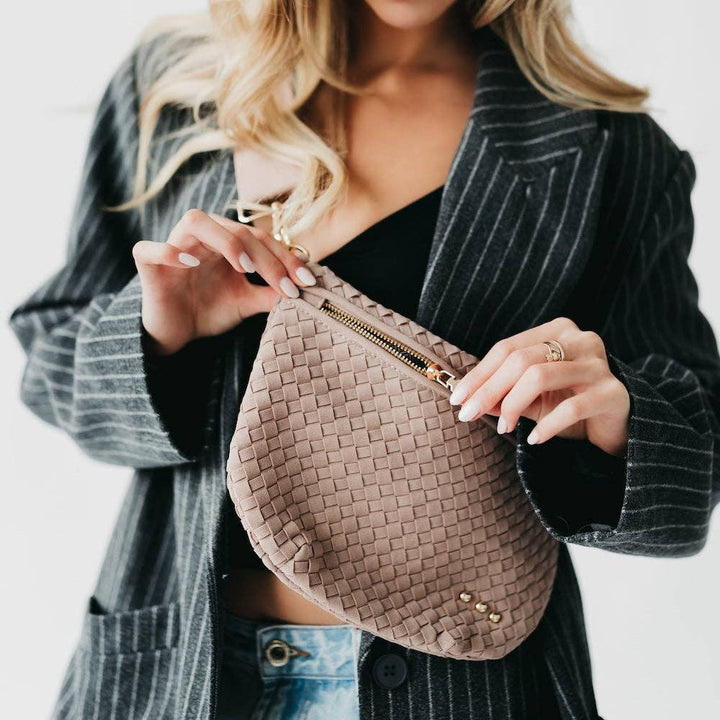 Westlyn Woven Bum Bag | Suede