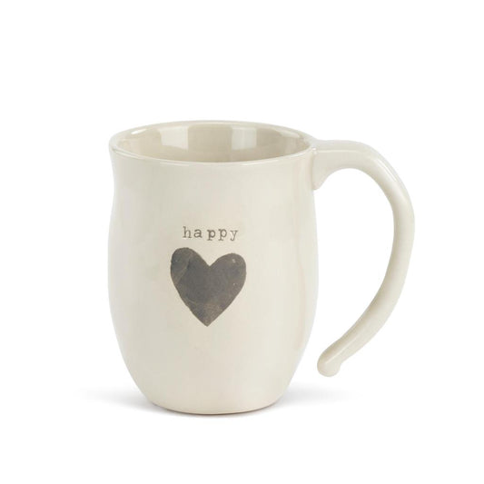 Heart Mug - Happy