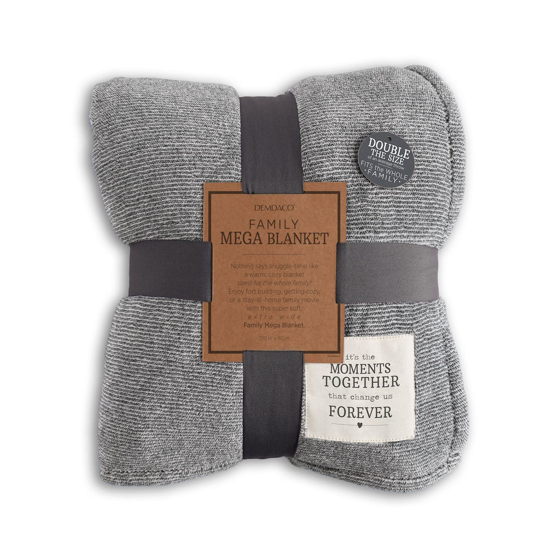 Moments Together Gray Family Mega Blanket - 60"x120"