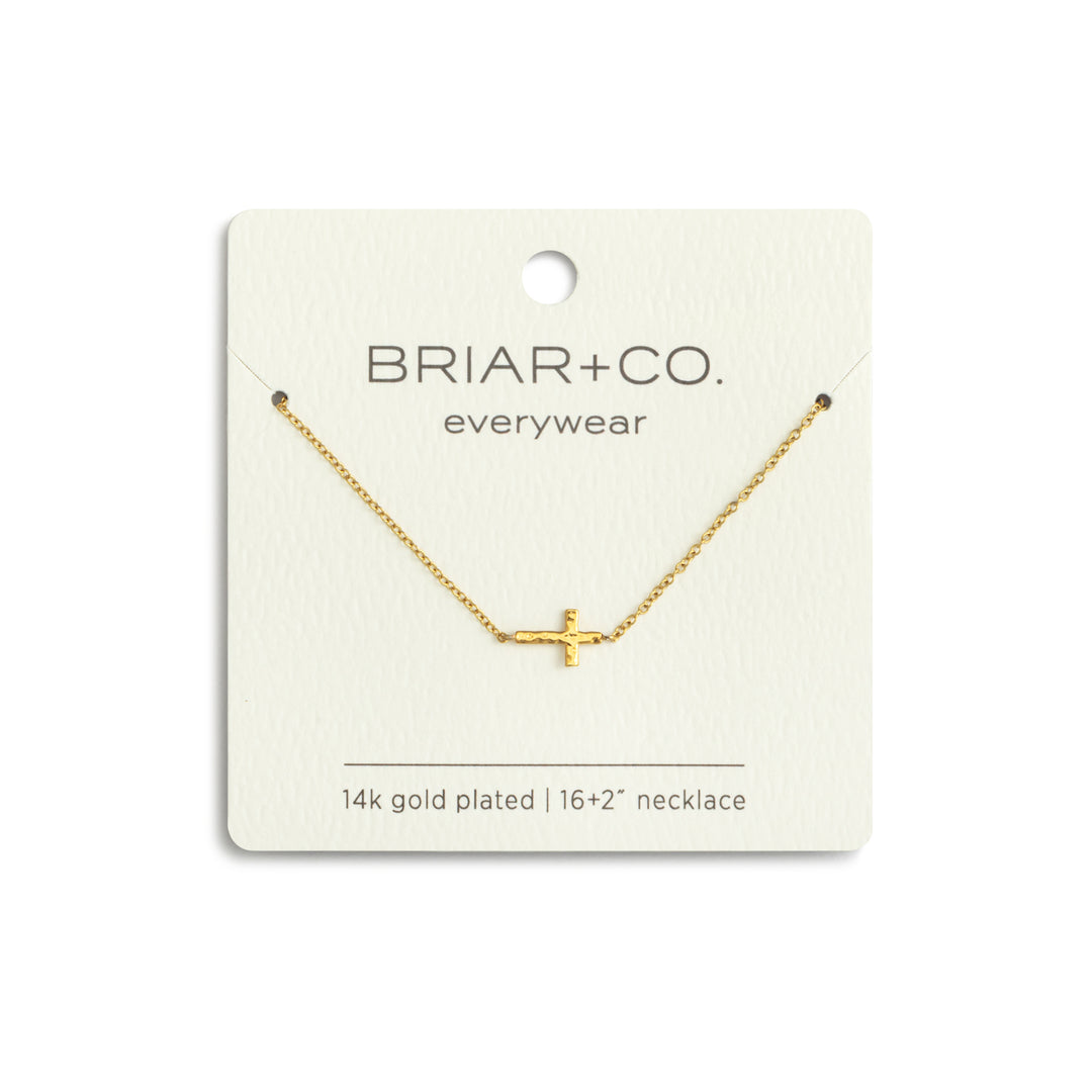 Gold Cross Charm Necklace