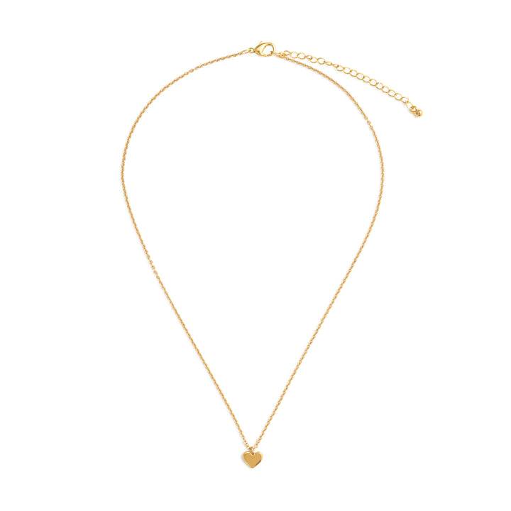 Gold Heart Charm Necklace