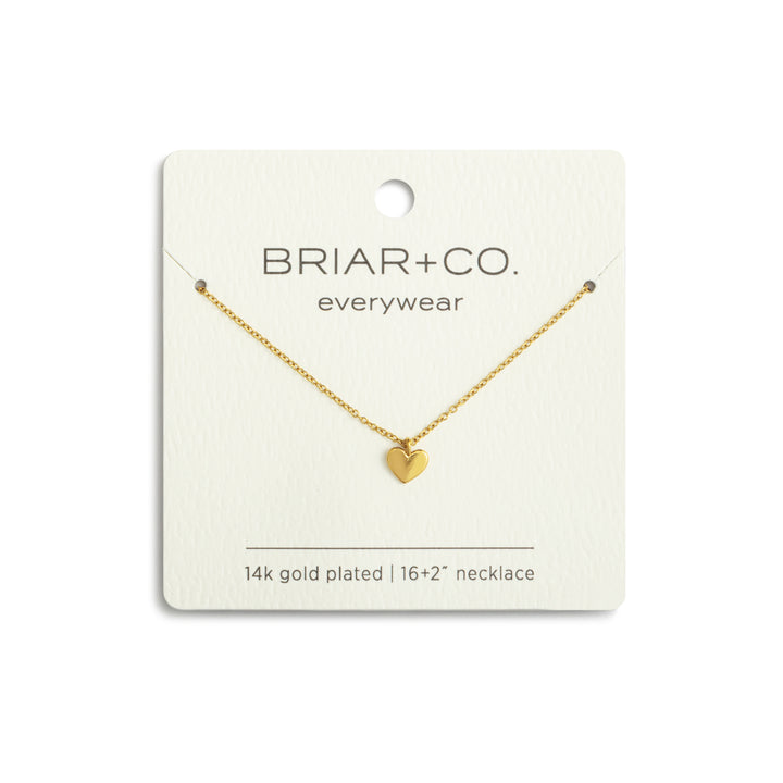 Gold Heart Charm Necklace