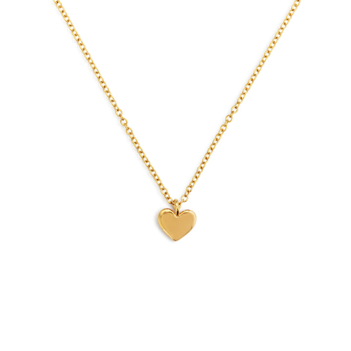 Gold Heart Charm Necklace
