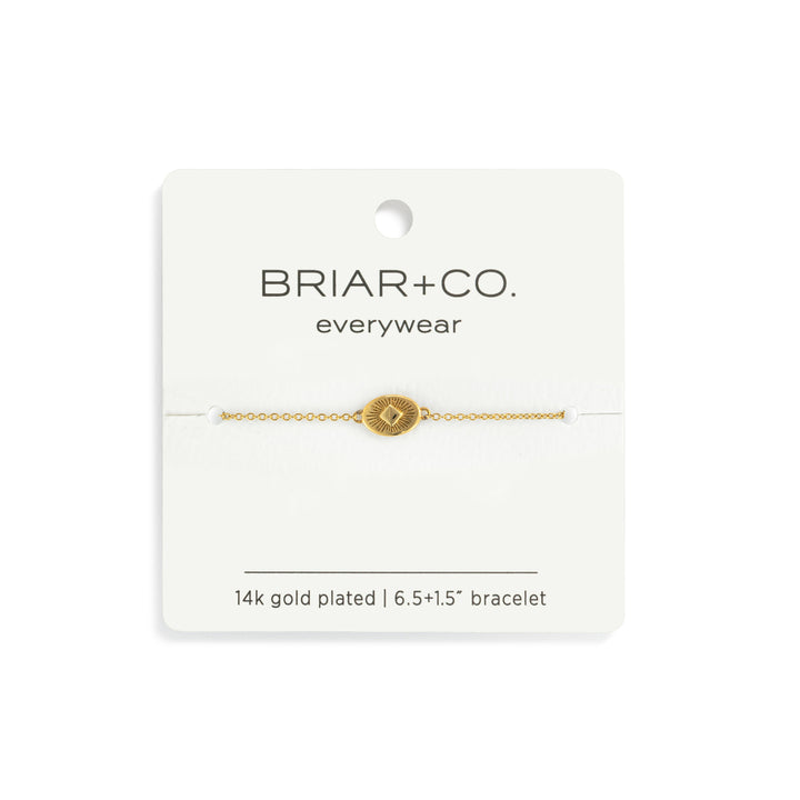 Gold Sunburst Charm Bracelet