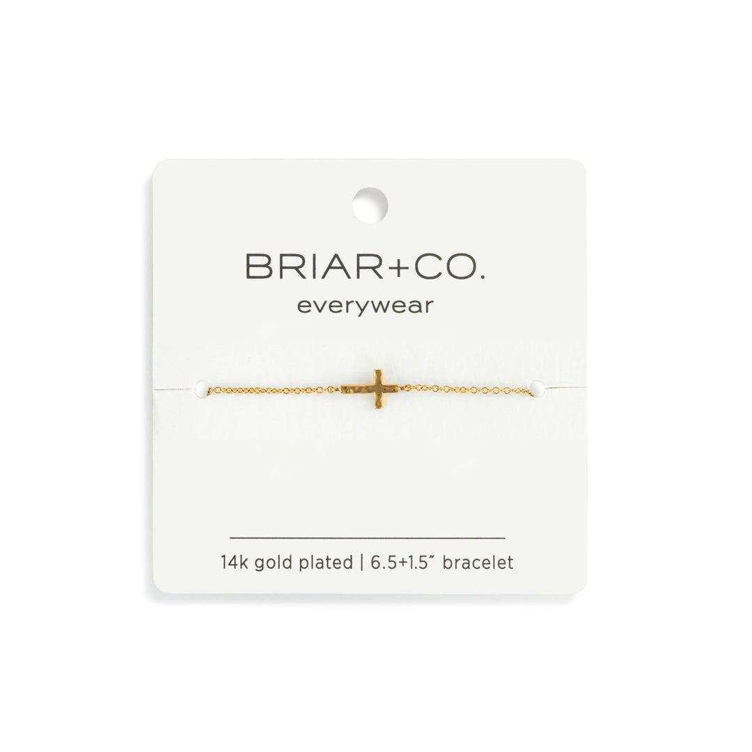 Gold Cross Charm Bracelet