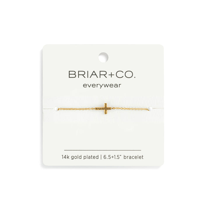 Gold Cross Charm Bracelet