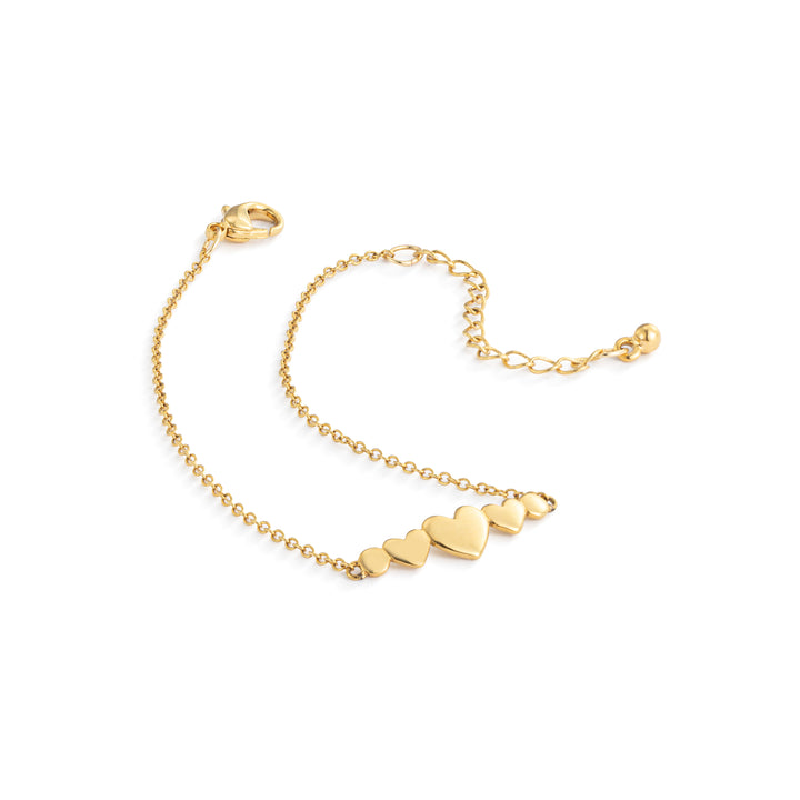 Gold Multi Heart Bracelet