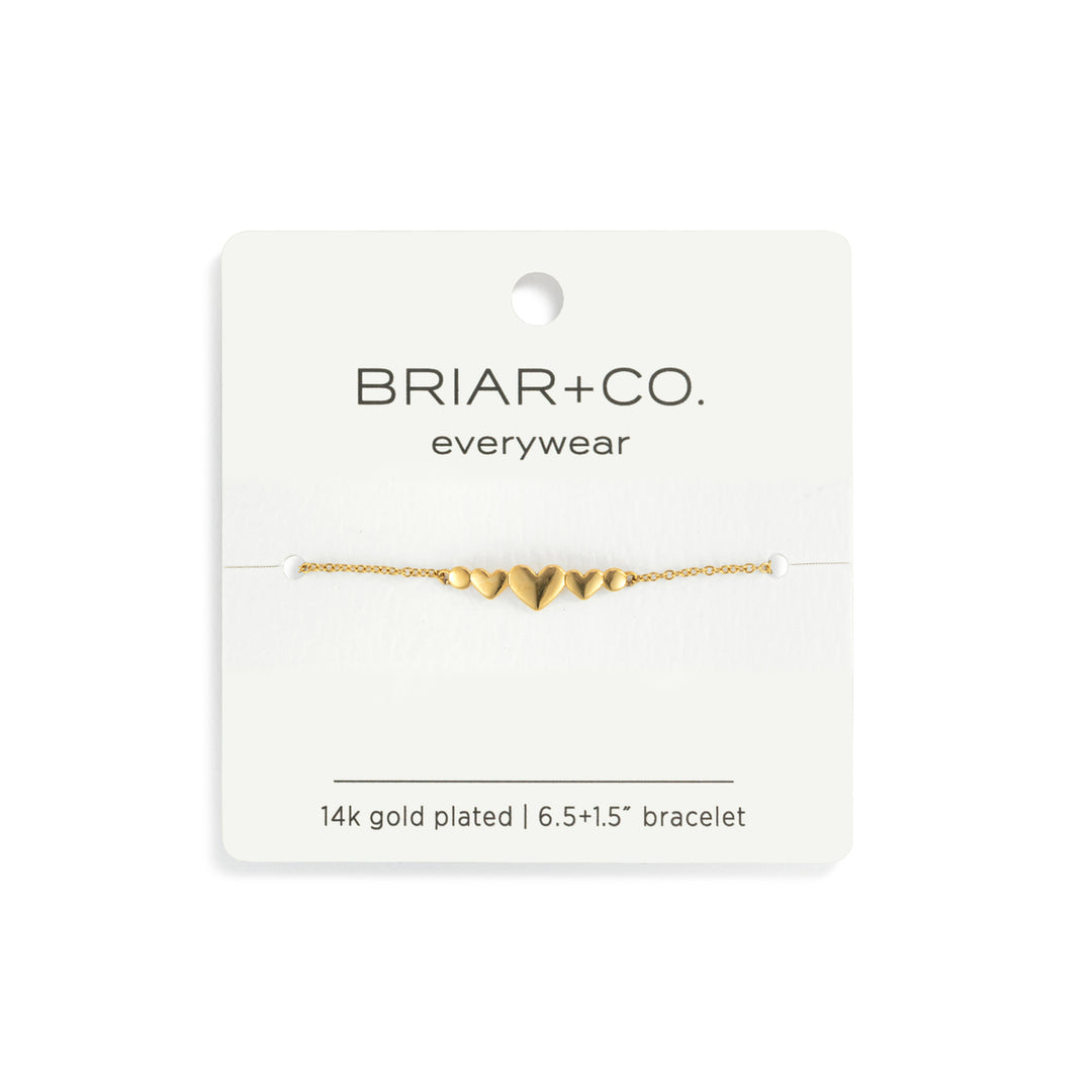 Gold Multi Heart Bracelet