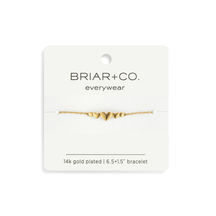 Gold Multi Heart Bracelet