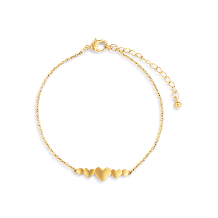 Gold Multi Heart Bracelet