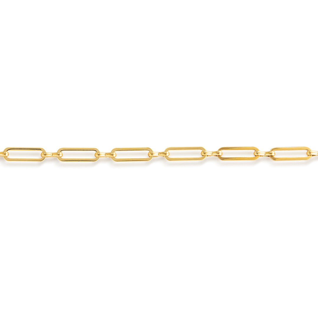 Gold Paperclip Bracelet