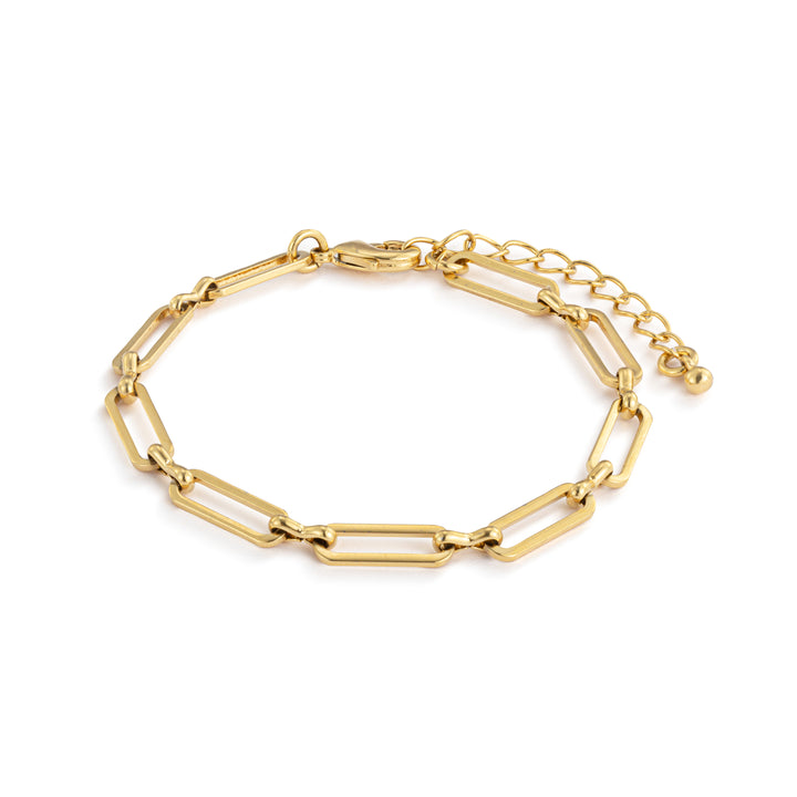 Gold Paperclip Bracelet
