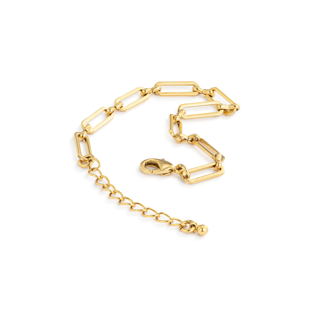 Gold Paperclip Bracelet