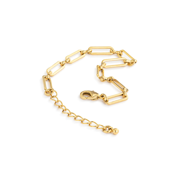 Gold Paperclip Bracelet