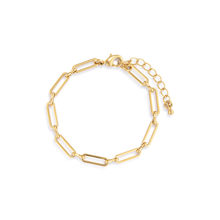 Gold Paperclip Bracelet