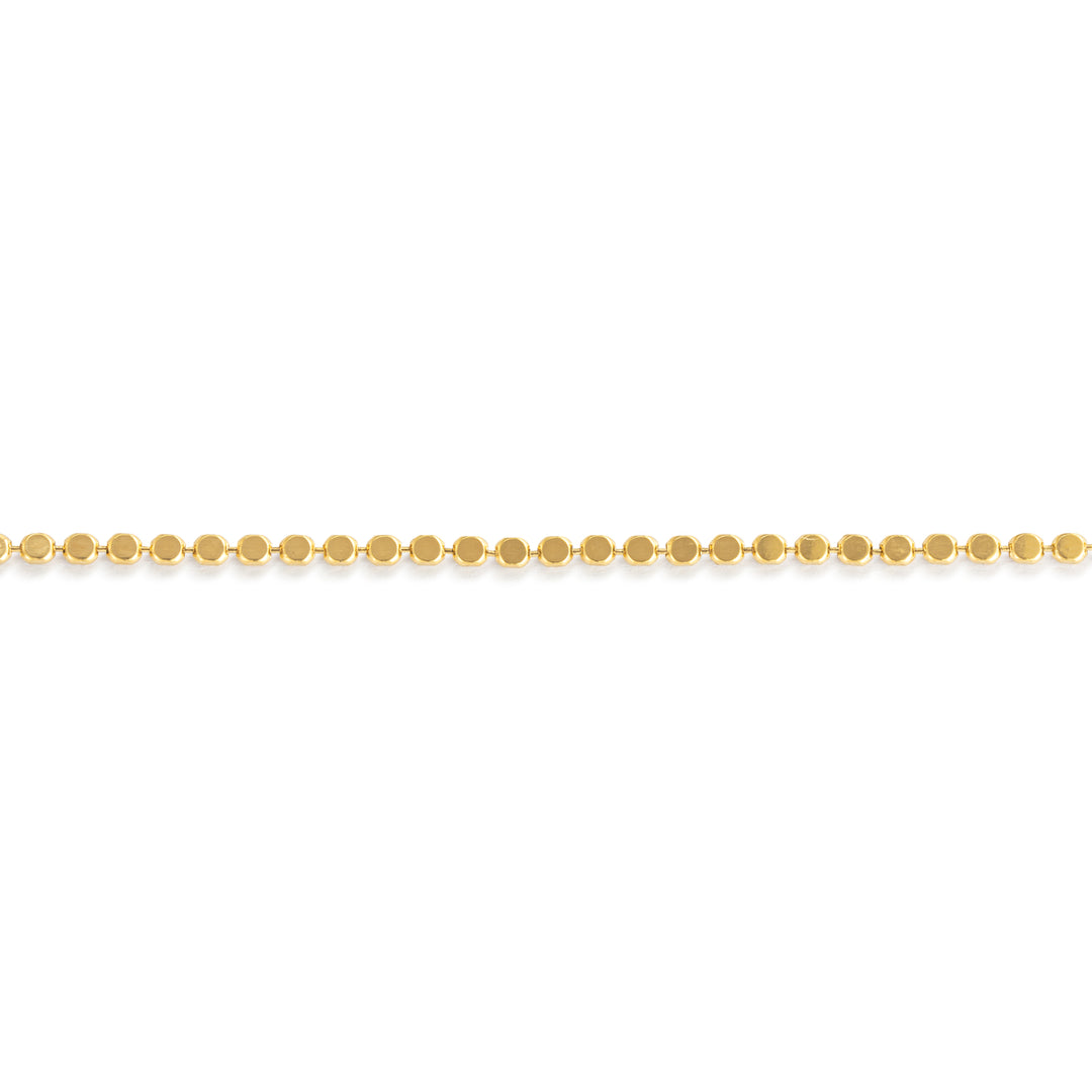 Gold Beaded Chain Bracelet