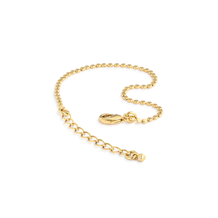 Gold Beaded Chain Bracelet