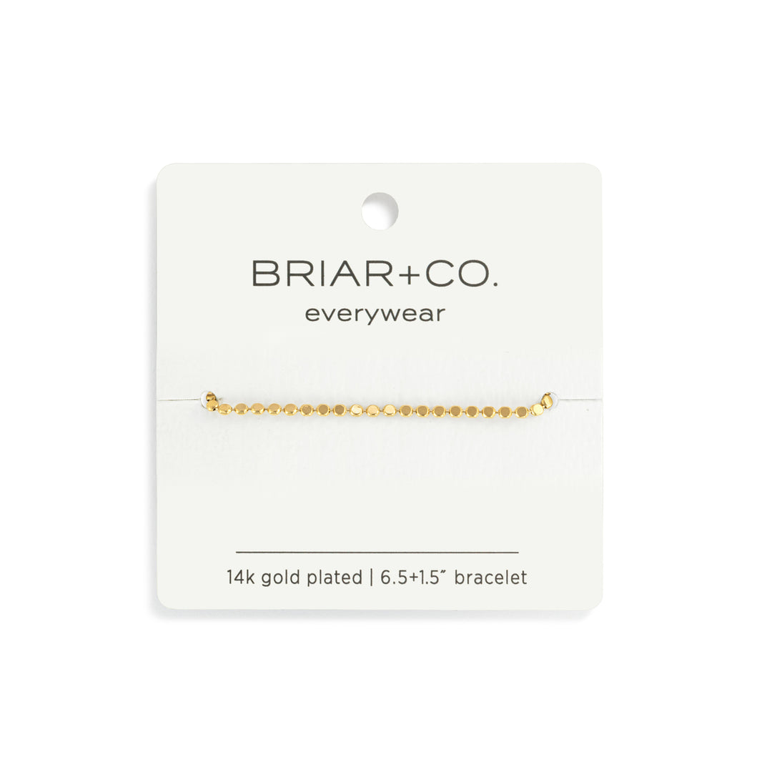 Gold Beaded Chain Bracelet