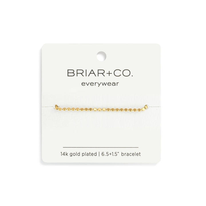 Gold Beaded Chain Bracelet