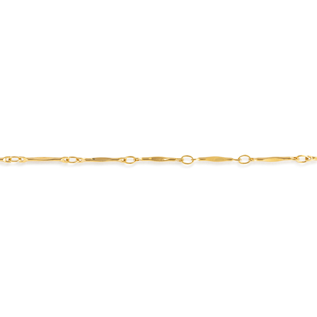 Gold Bar Link Bracelet