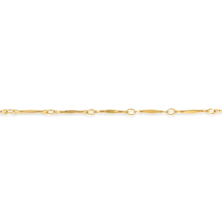 Gold Bar Link Bracelet