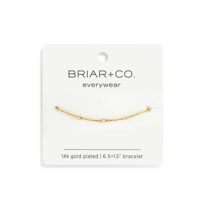 Gold Bar Link Bracelet