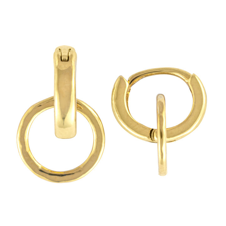 Gold Interlocking Huggie