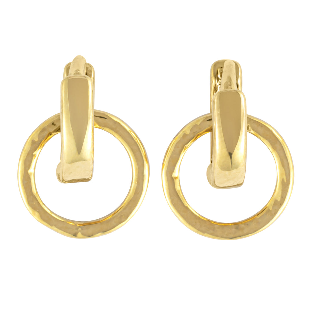 Gold Interlocking Huggie