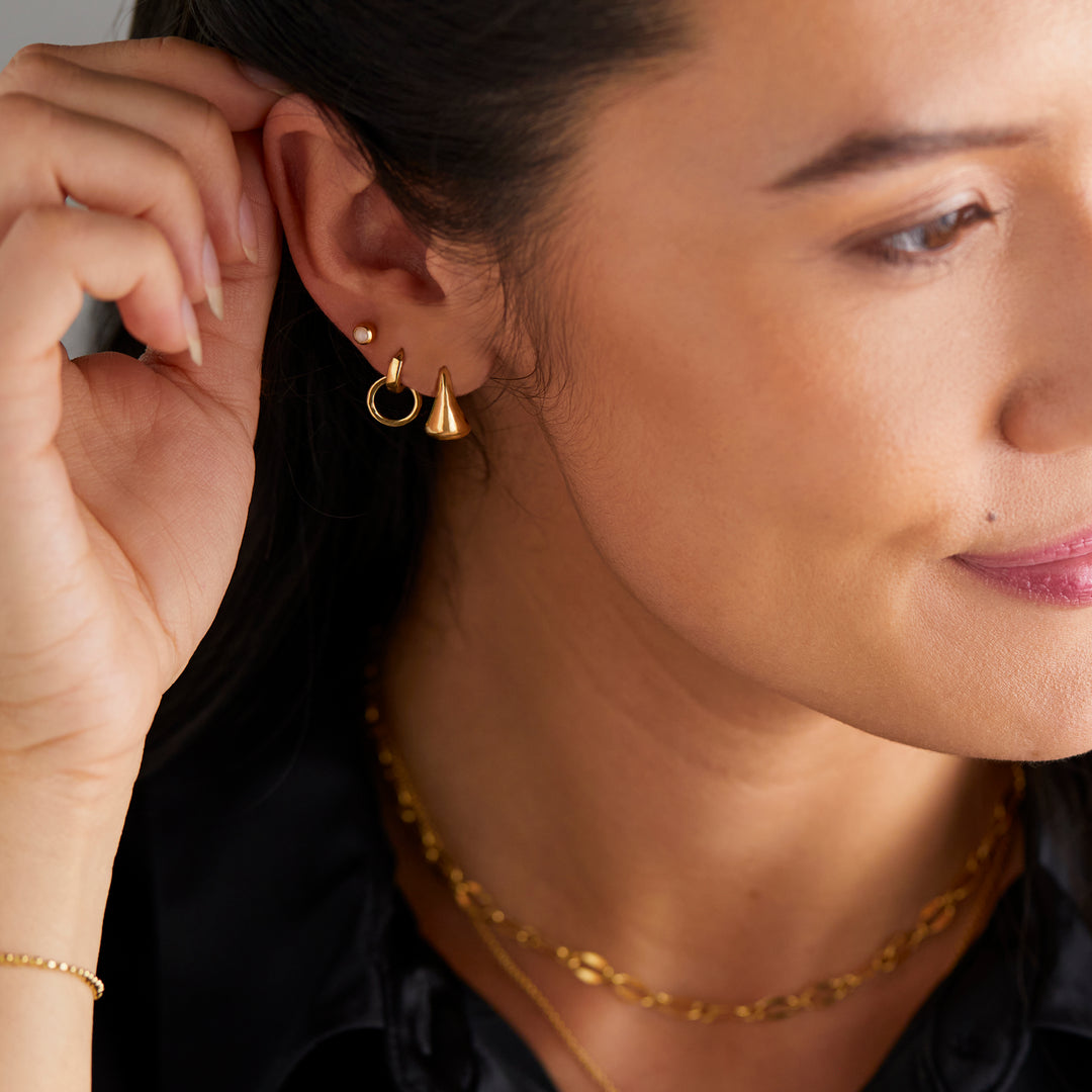 Gold Tear Drop Earring