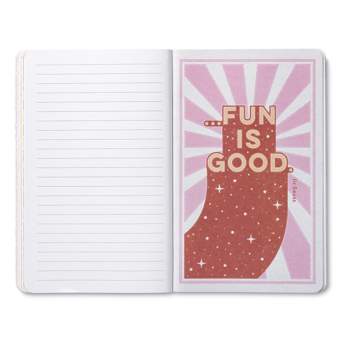 “Every day is a beautiful day.” —Jimmy Stewart Softcover Journal
