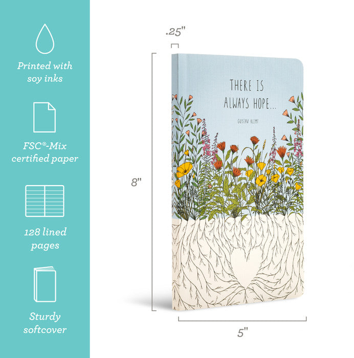 “There is always hope…” —Gustav Klimt Softcover Journal