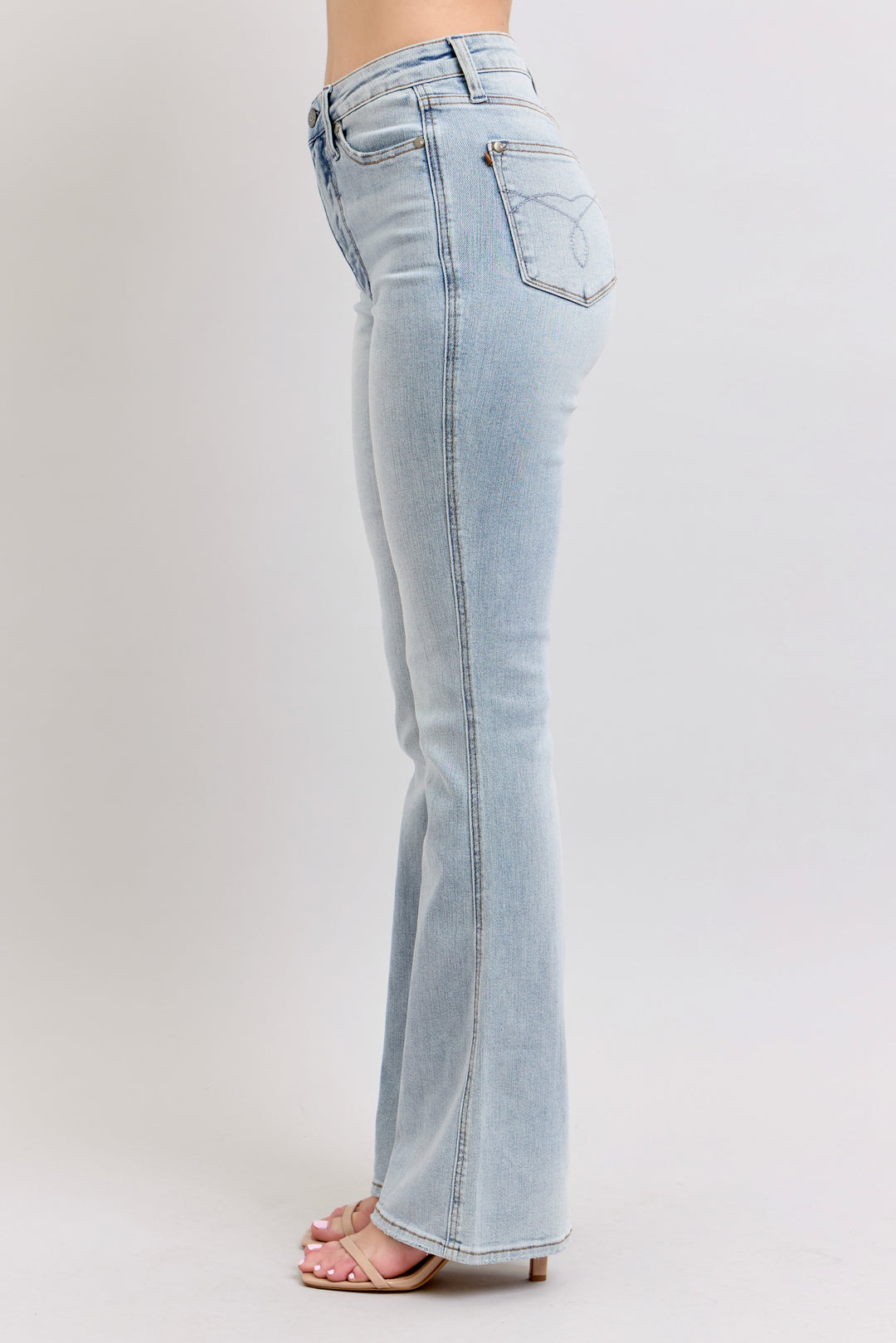 Light Wash High Rise Tummy Control Bootcut Jeans