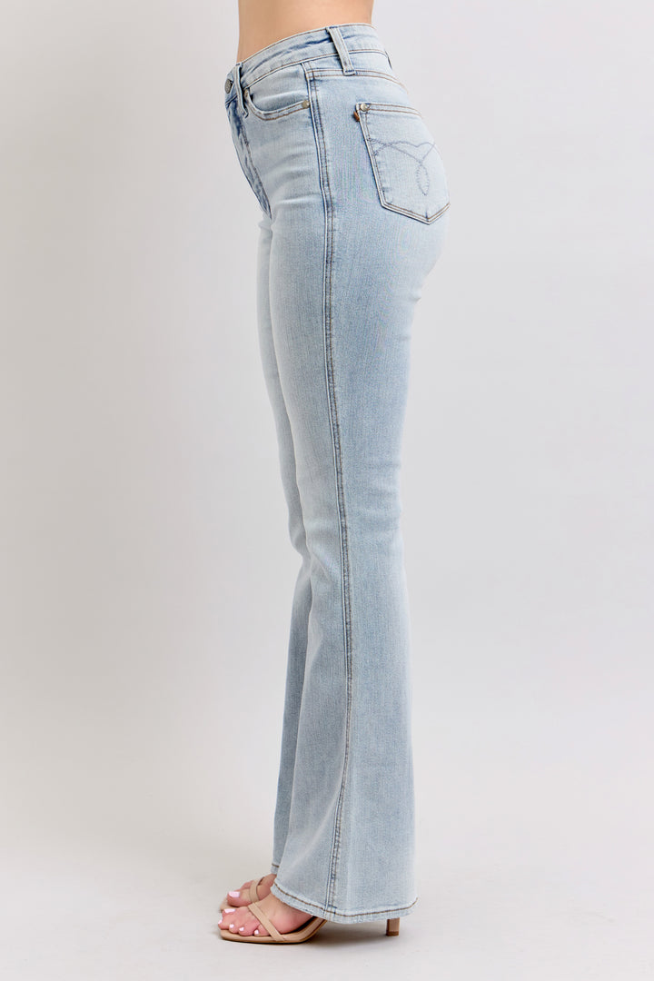 Light Wash High Rise Tummy Control Bootcut Jeans