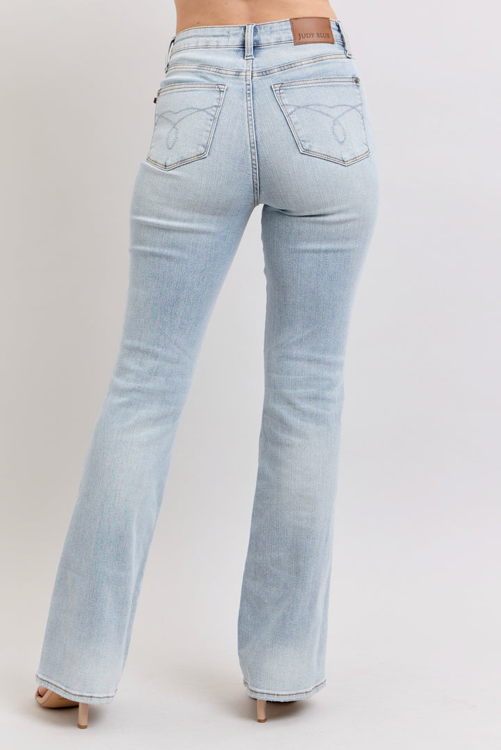 Light Wash High Rise Tummy Control Bootcut Jeans