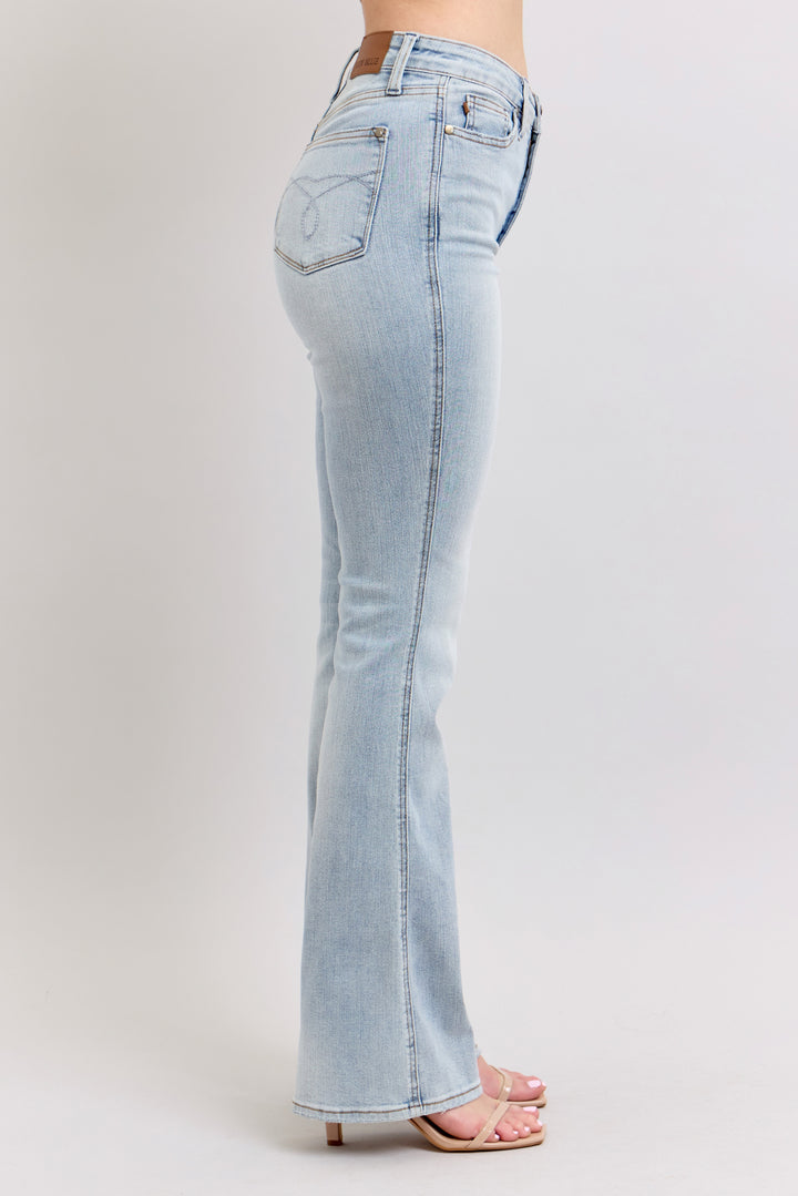 Light Wash High Rise Tummy Control Bootcut Jeans