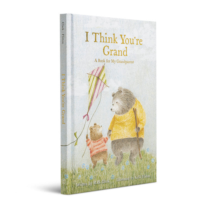 book titled 'I Think You're Grand' with two bears on a white background