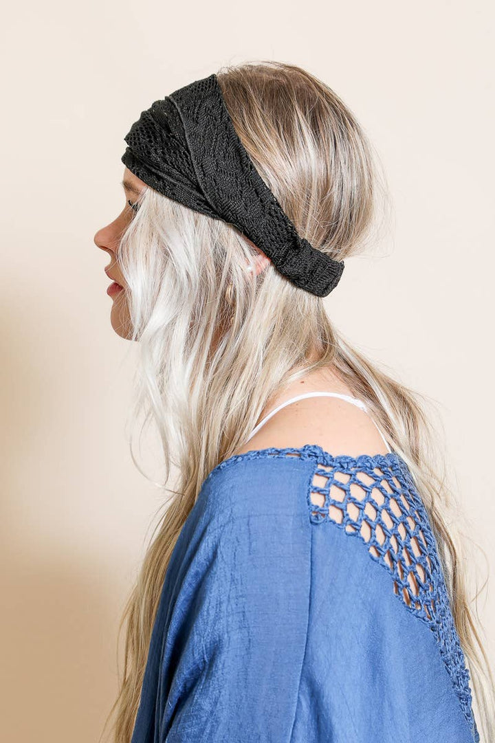 Bohemian Lace Stretch Headwrap