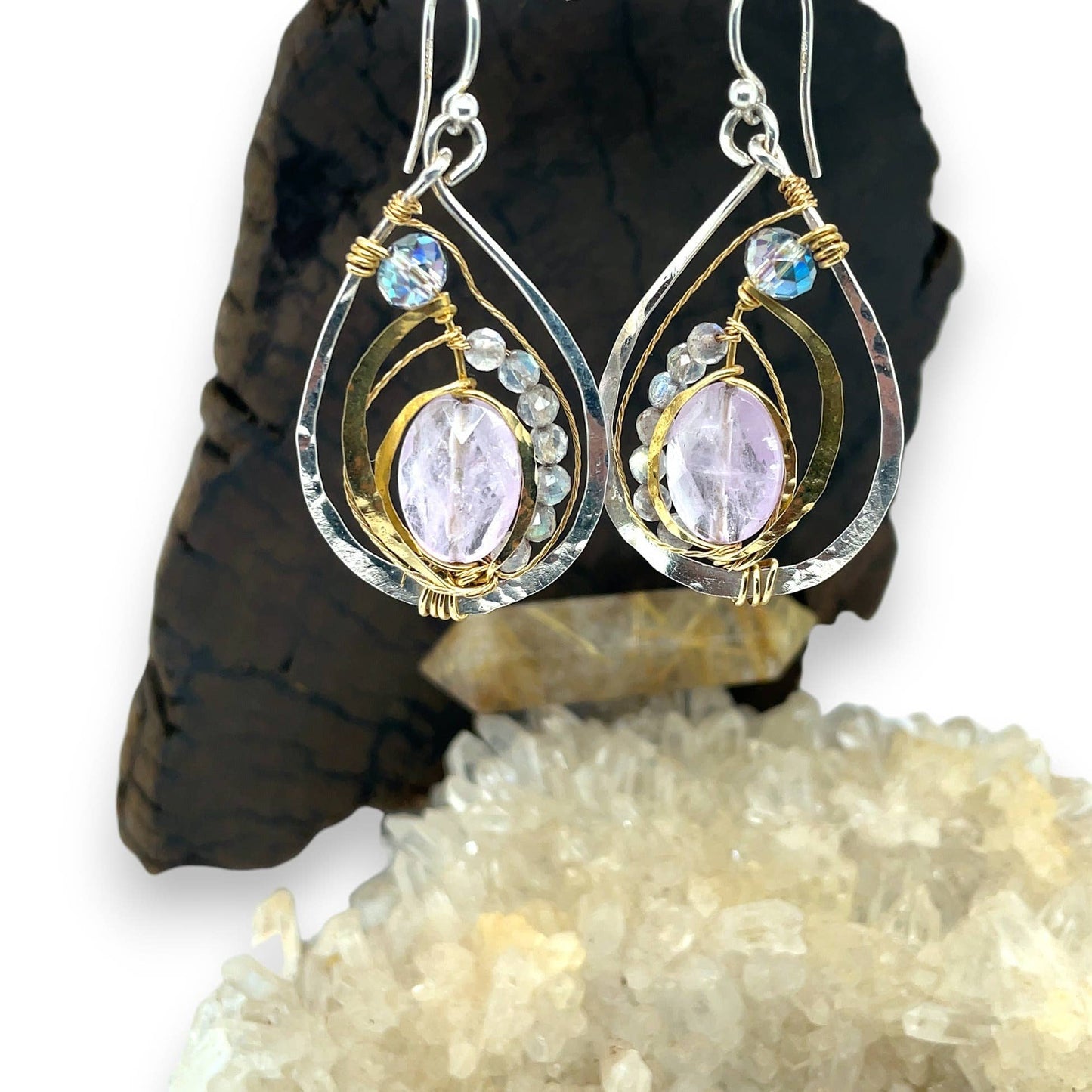 Lilac Amethyst Drop Earrings