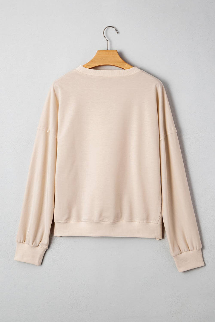 Flower Patch Drop Shoulder Loose Fit Top | S-XL