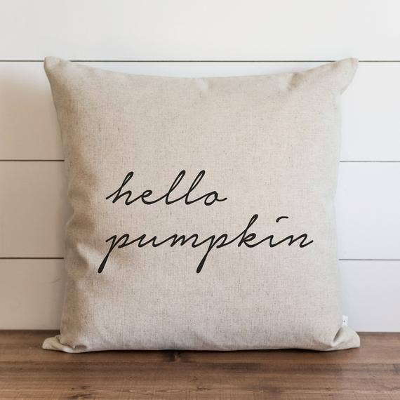 Hello Pumpkin Pillow Cover