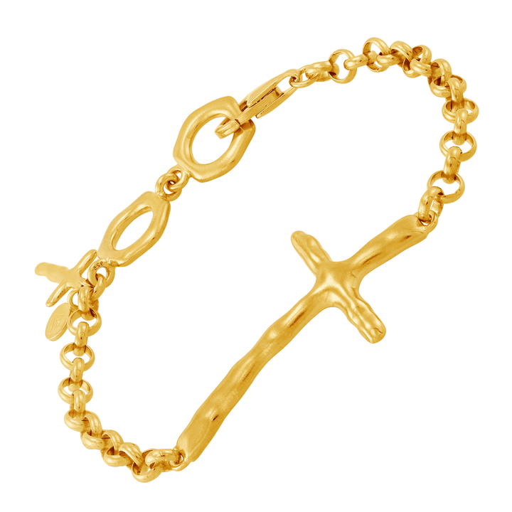 'In Good Faith' Organic Cross Bracelet