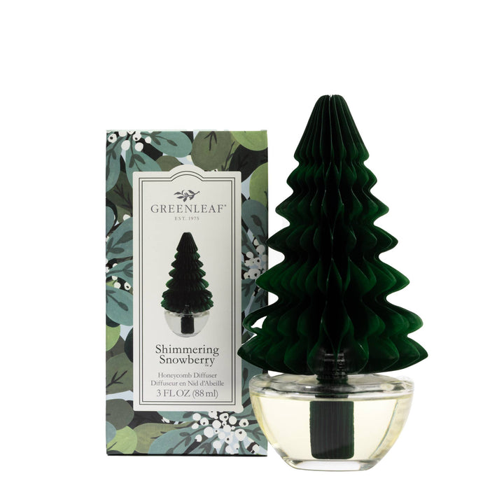 Shimmering Snowberry Honeycomb Diffuser 4pk | Holiday